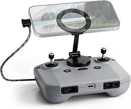 FPVtosky Support Téléphone Magnétique Réglable pour Télécommande DJI RC-N1/N2/N3, Compatible avec DJI Lito 1/Neo 2/Avata 360 / Mini 5 / 4 / Mini 4K / Air 3S – Accessoires pour Drone