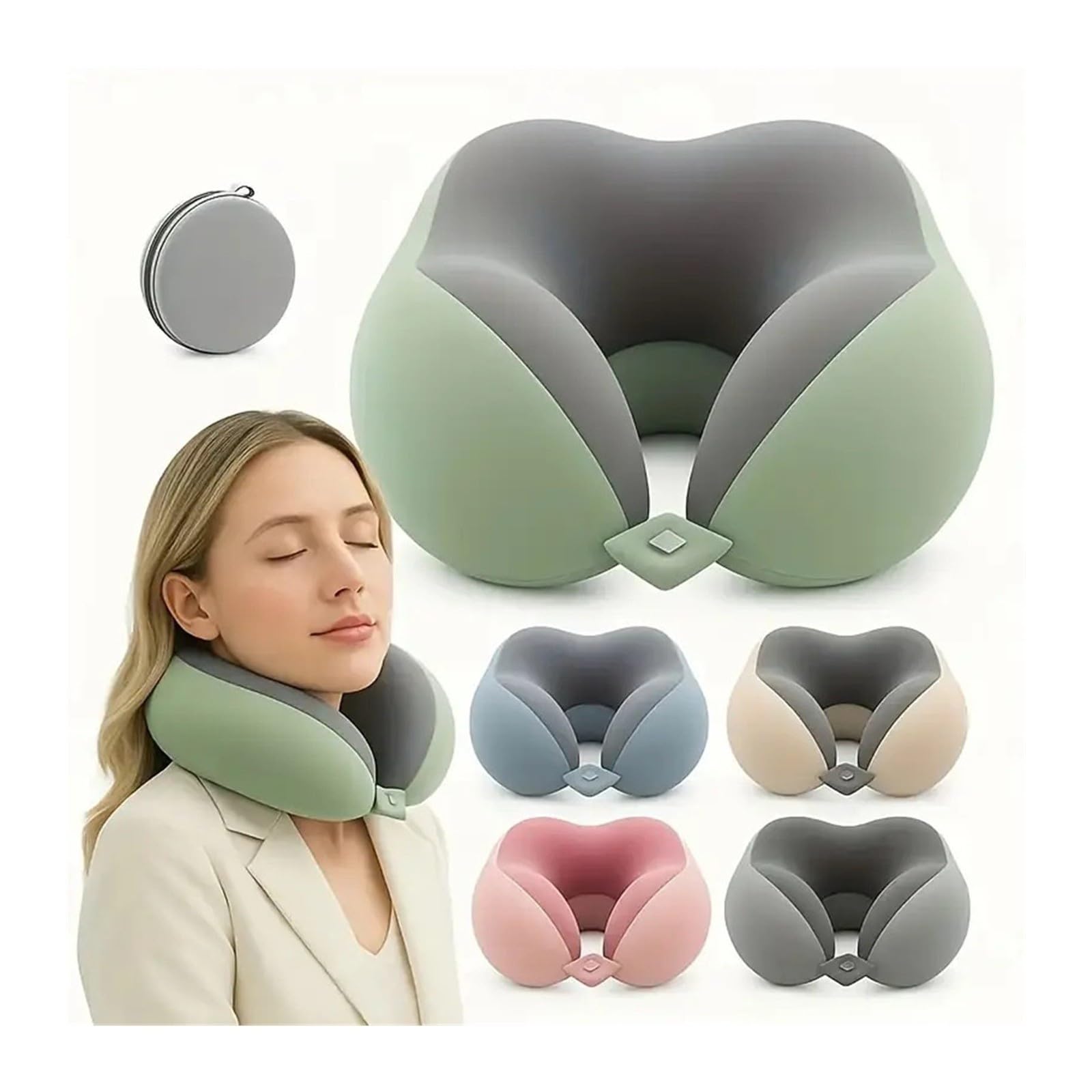 U-Shaped Neck Pillow Medium Soft For Travel Office Nap