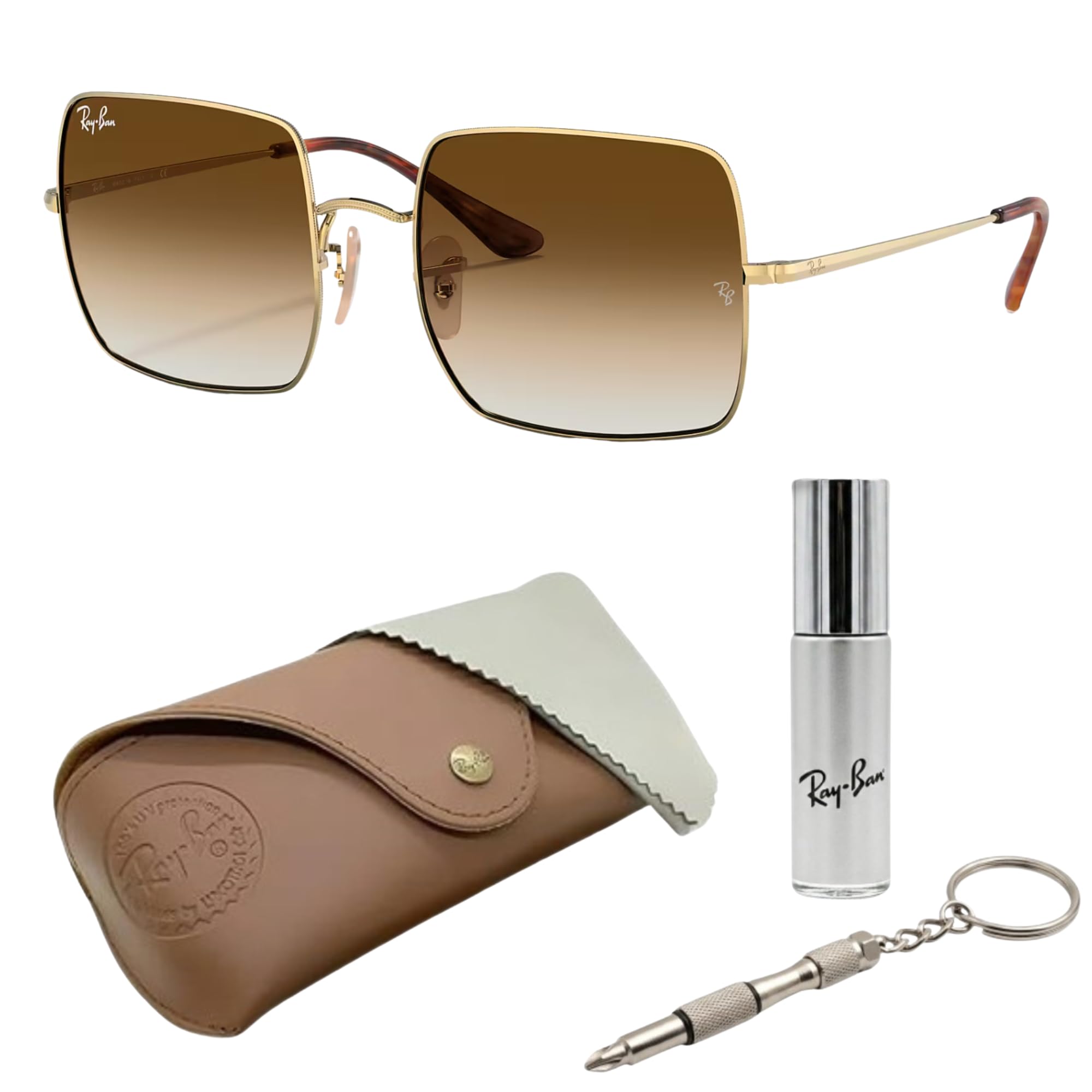 Amazon | Ray-Ban RB1971 スクエア 1971 クラシックサングラス アイ