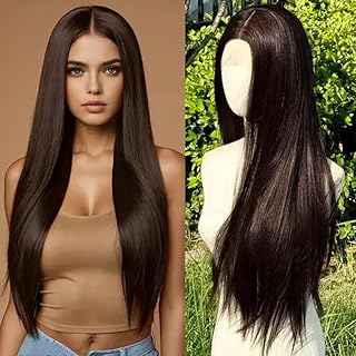 VIEWS Full Head Synthetic Women Wigs Long Hair For Women/Women Wigs Natural Hair (Brown, Pack of 1)-picture-11