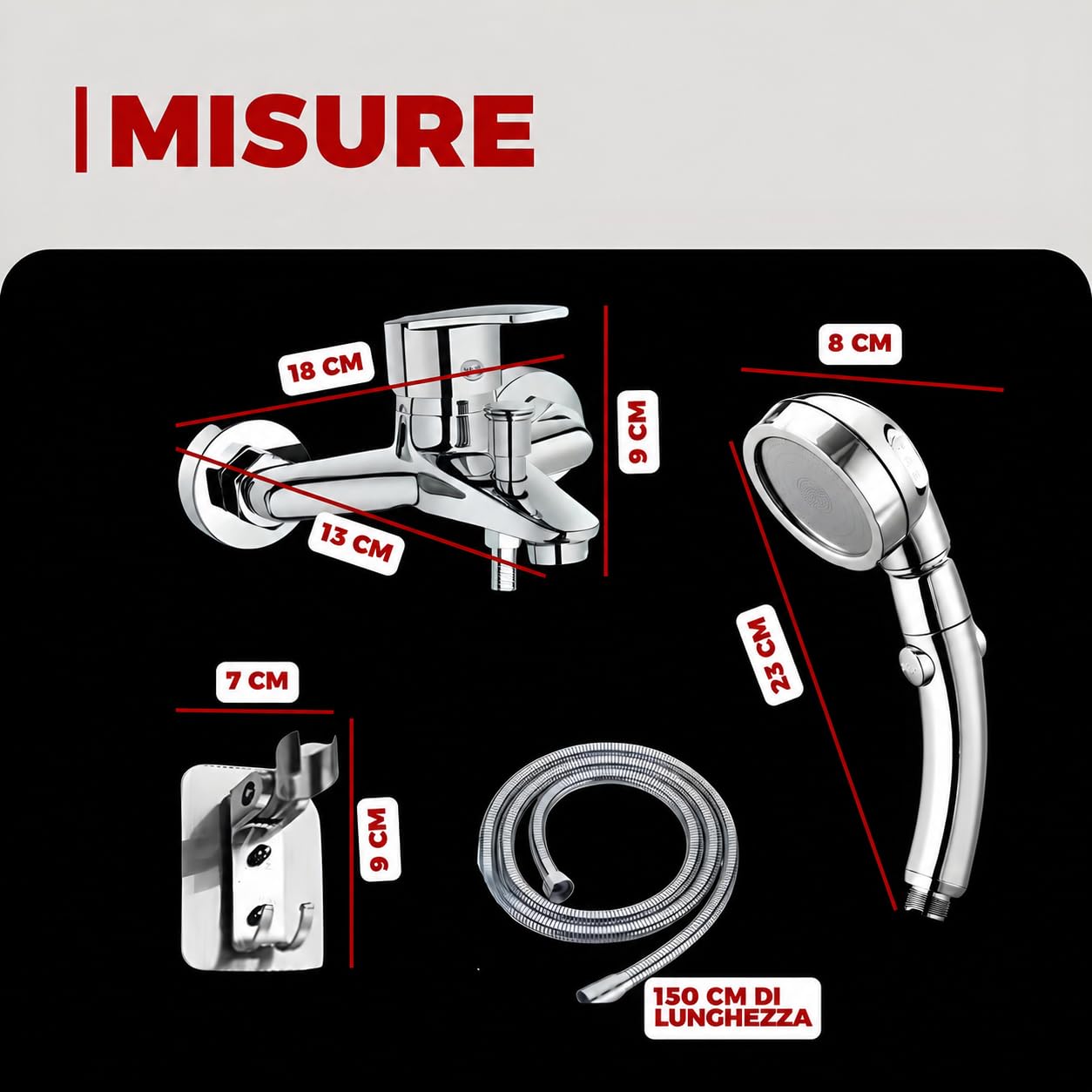 Rubinetto vasca da bagno | Miscelatore vasca da bagno | Rubinetto doccia | rubinetto vasca da bagno con doccetta | rubinetto vasca | miscelatore vasca