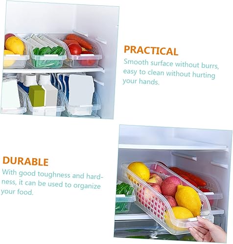 Miniatura 9 de HEMOTON 2 cajas de leche variadas de plástico transparente, cubos organizadores de mesa para basura, contenedor de almacenamiento para refrigerador,