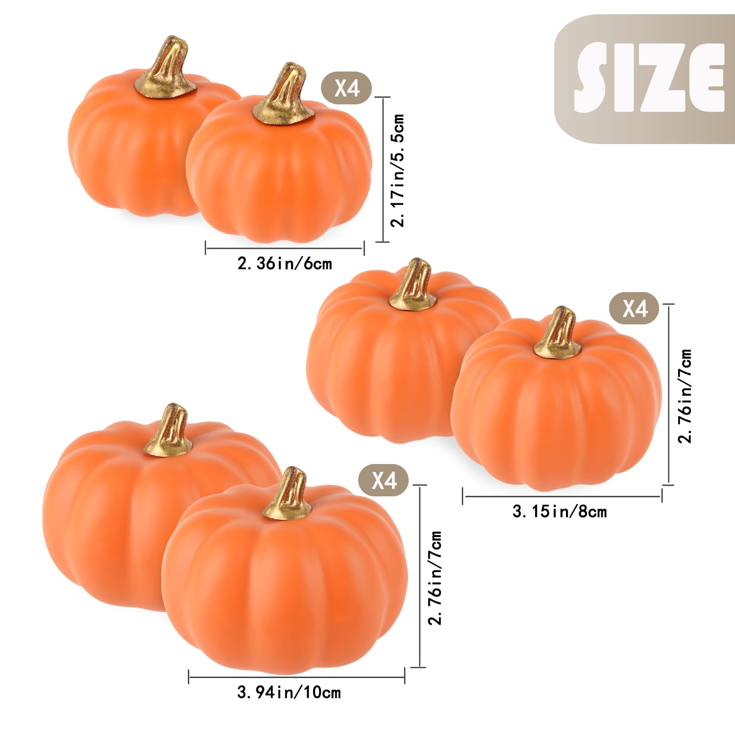 12pcs Assorted Artificial Pumpkins For Fall Harvest Philippines | Ubuy