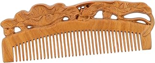 Beavorty 1Pc Pente De Massagem No Couro Cabeludo Massageador De Couro Cabeludo Pente De Cabelo Massageador De Couro Cabeludo Pente De Madeira Para Homens Pentes De Cabelo De Lã De Bambu