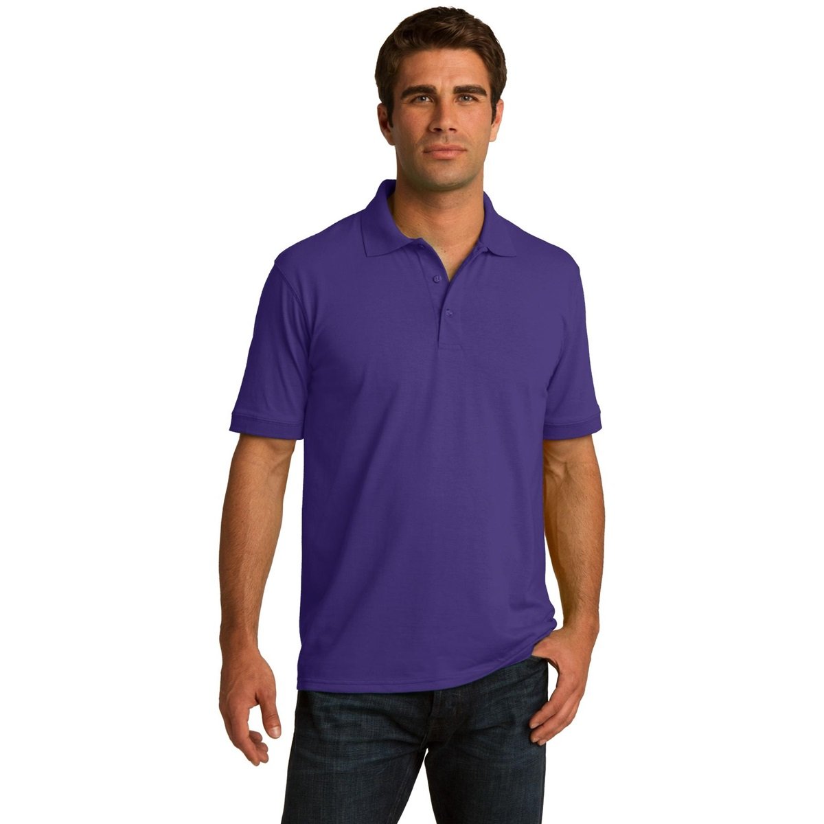 Clothe Co. Men's Big and Tall Polo Shirt, Men's Tall Polo Short Sleeve Performance Cotton Blend