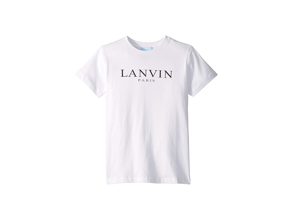 

Lanvin Kids Logo Tee (Big Kids) (White) Boy's Clothing, Lanvin Kids Logo Tee (Little Kids/Big Kids) (White) Boy's Clothing