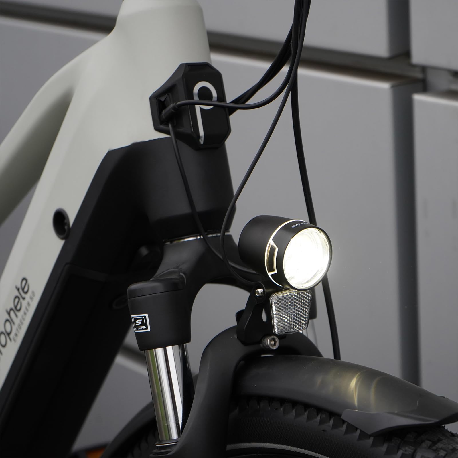 ROPHETE ENTDECKER 5.0 Damen Trekking E-Bike 28" – AEG 250W Mittelmotor, 220 km Reichweite, 10-Gang, Hydraulische Scheibenbremsen, LED-Beleuchtung, Integrierter Li-Ion Akku, Grau/Schwarz
