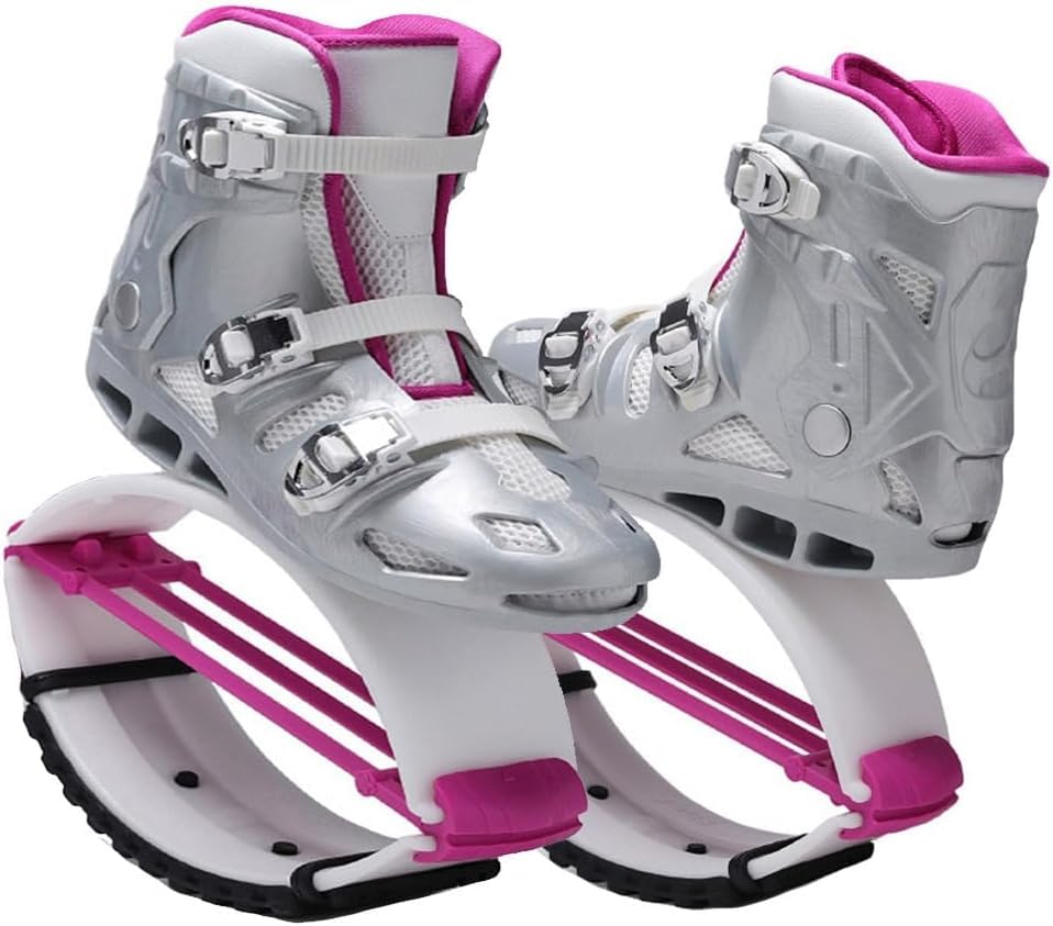Zapatillas Jumps Kagaroo Jumpig Shoes - Professioal Fitess Bouce Zapatos para Woma Me - Botas De Salto - Us Tallas De Mujer 6-11 Y Tallas De Mí 6-12/36-41 EU, Grey Pink, 43-45
