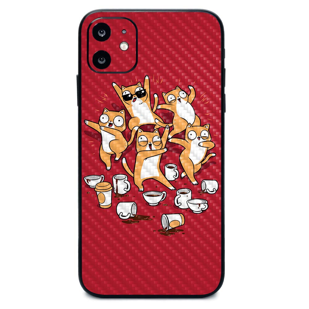 MightySkins Carbon Fiber Skin for Apple iPhone 11 - Beach Vacation | Protective, Durable Textured Carbon Fiber Finish | Easy to Apply, Remove, and Change Styles | Made in The USA