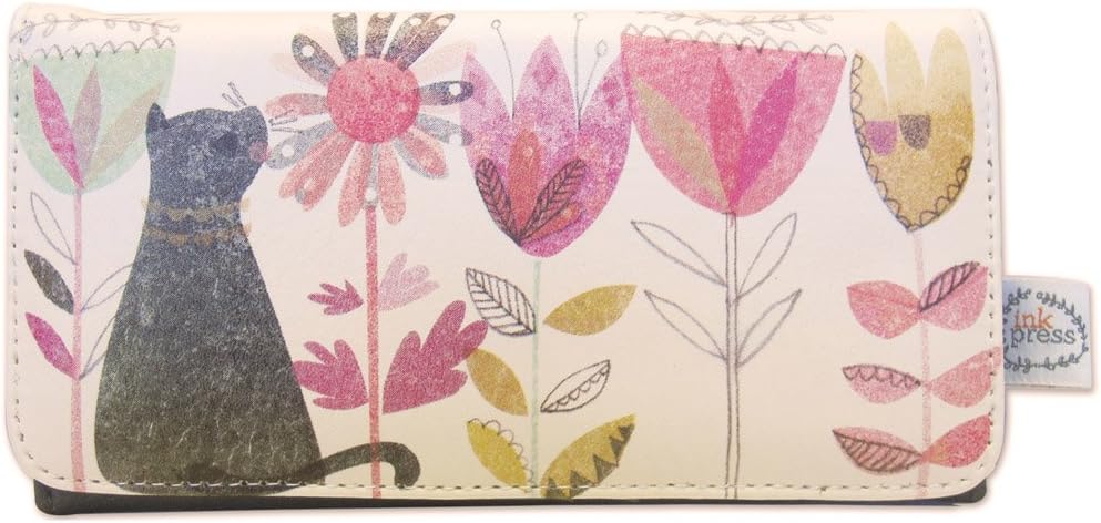 Ink Press (Garden Cat) Ladies Wallet/Purse