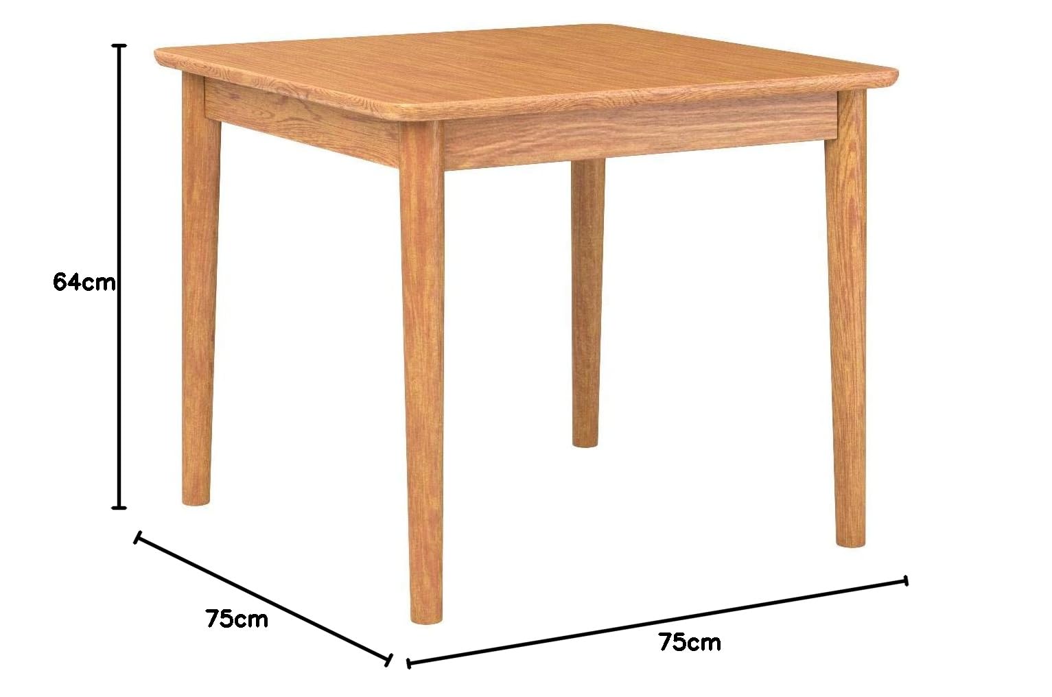 ダイニングテーブル HOT-332NA ブラウン Amazon｜AZUMAYA モタ 75ダイニングテーブル HOT-332NA HOT-332NA