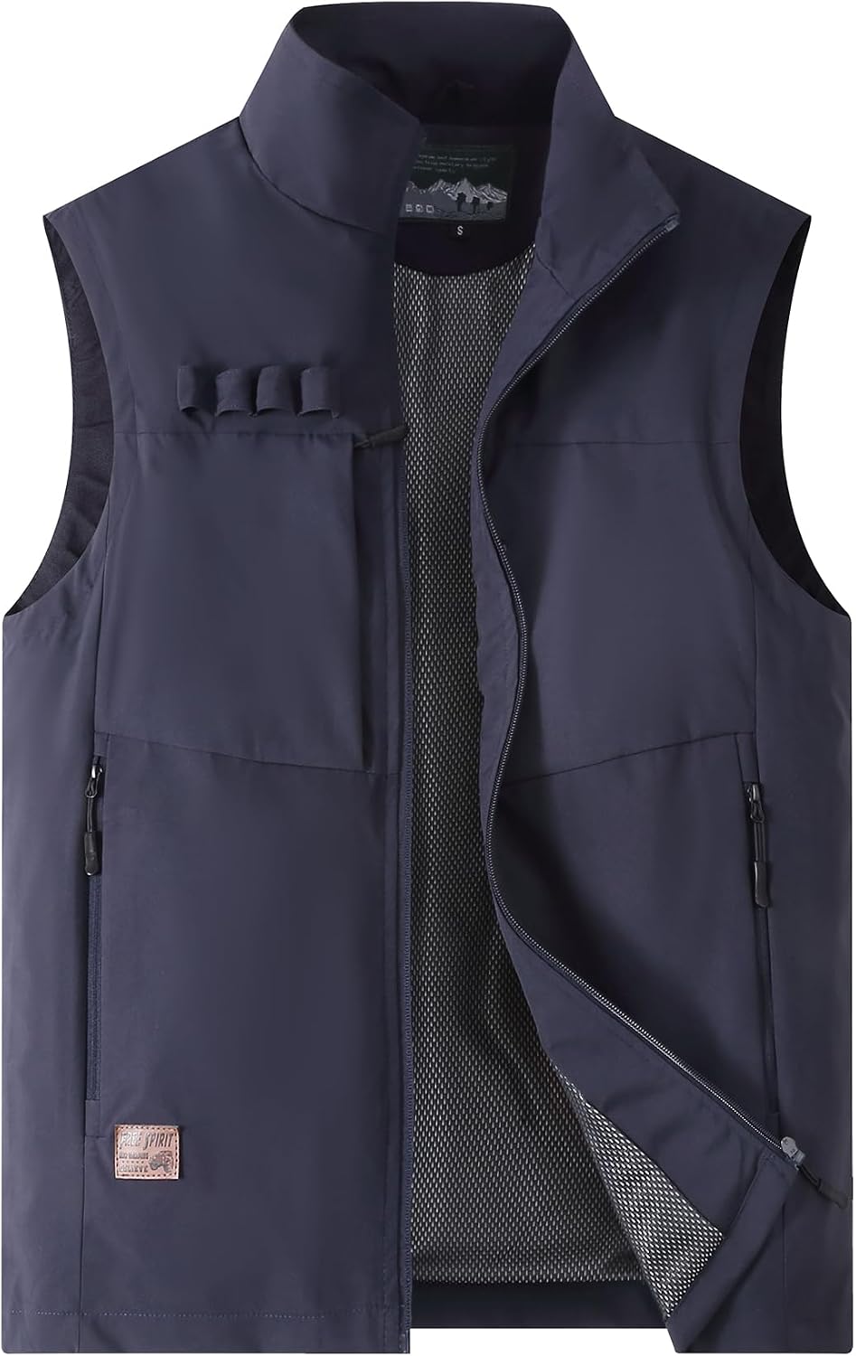 Men's Outdoor Vest Breathable Sports Vest Fishing Vest Lightweight Sleeveless Jacket Summer Multi Pocket Vest Camping Hiking Vest