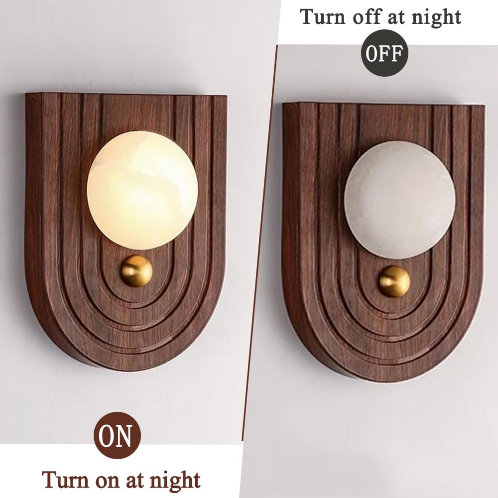 Applique da parete in alabastro naturale, con collegamento fisso a parete, lampada da parete in ferro in stile industriale moderno, apparecchio di illuminazione decorativo per ristoranti, soggi