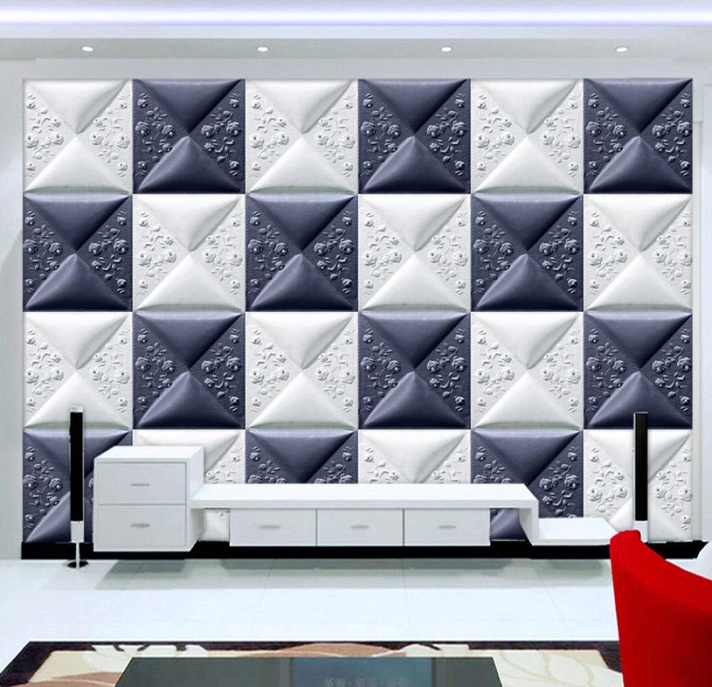 Amazon Co Jp Wkxzz 壁の背景装飾画 カスタム壁紙3dステレオイミテーションレザーソフトバッグ壁画リビングルームテレビの背景壁紙家の装飾現代 150x1cm Diy 工具 ガーデン