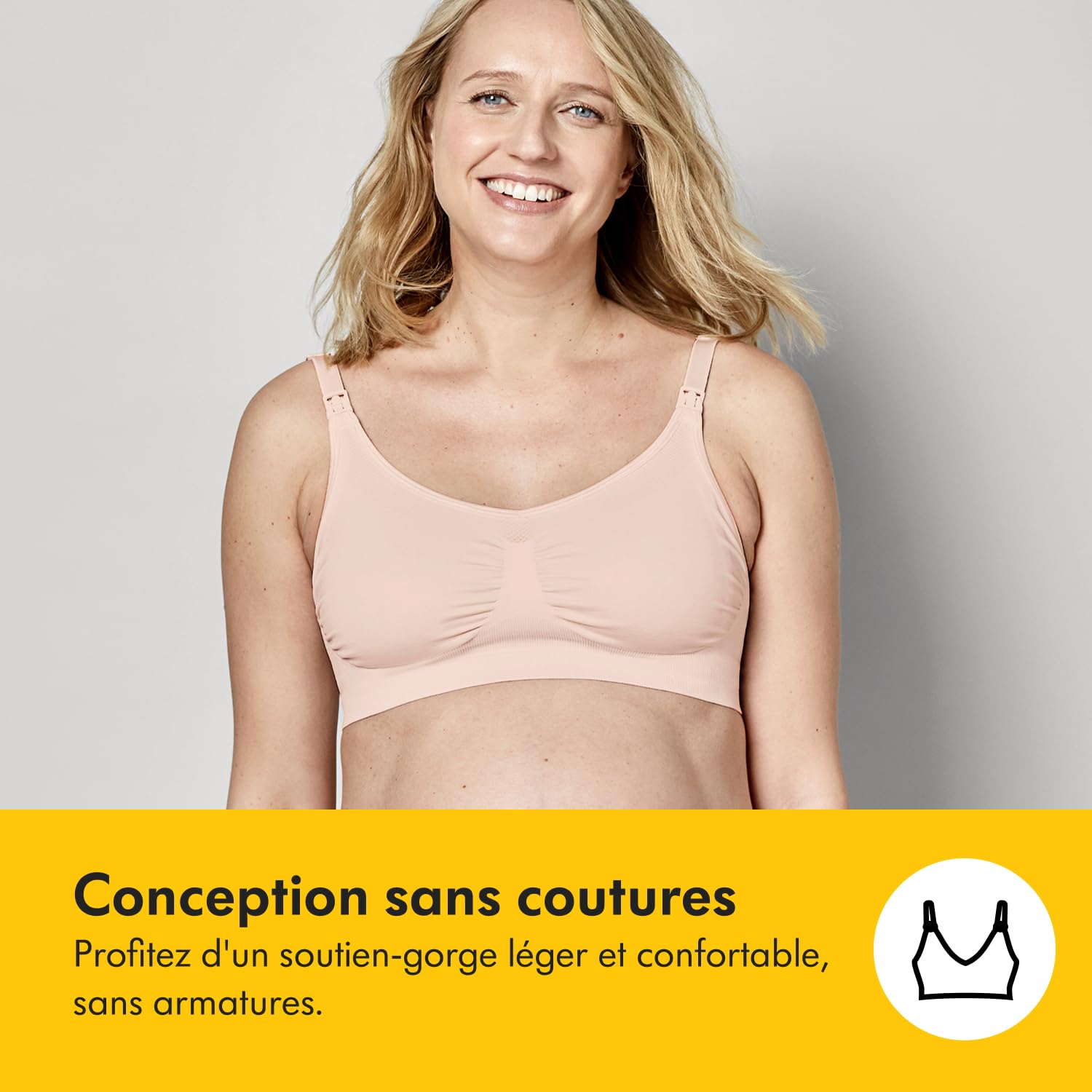 Medela Keep Cool - Reggiseno da allattamento per allattamento al seno, 3 pezzi, comodo e traspirante