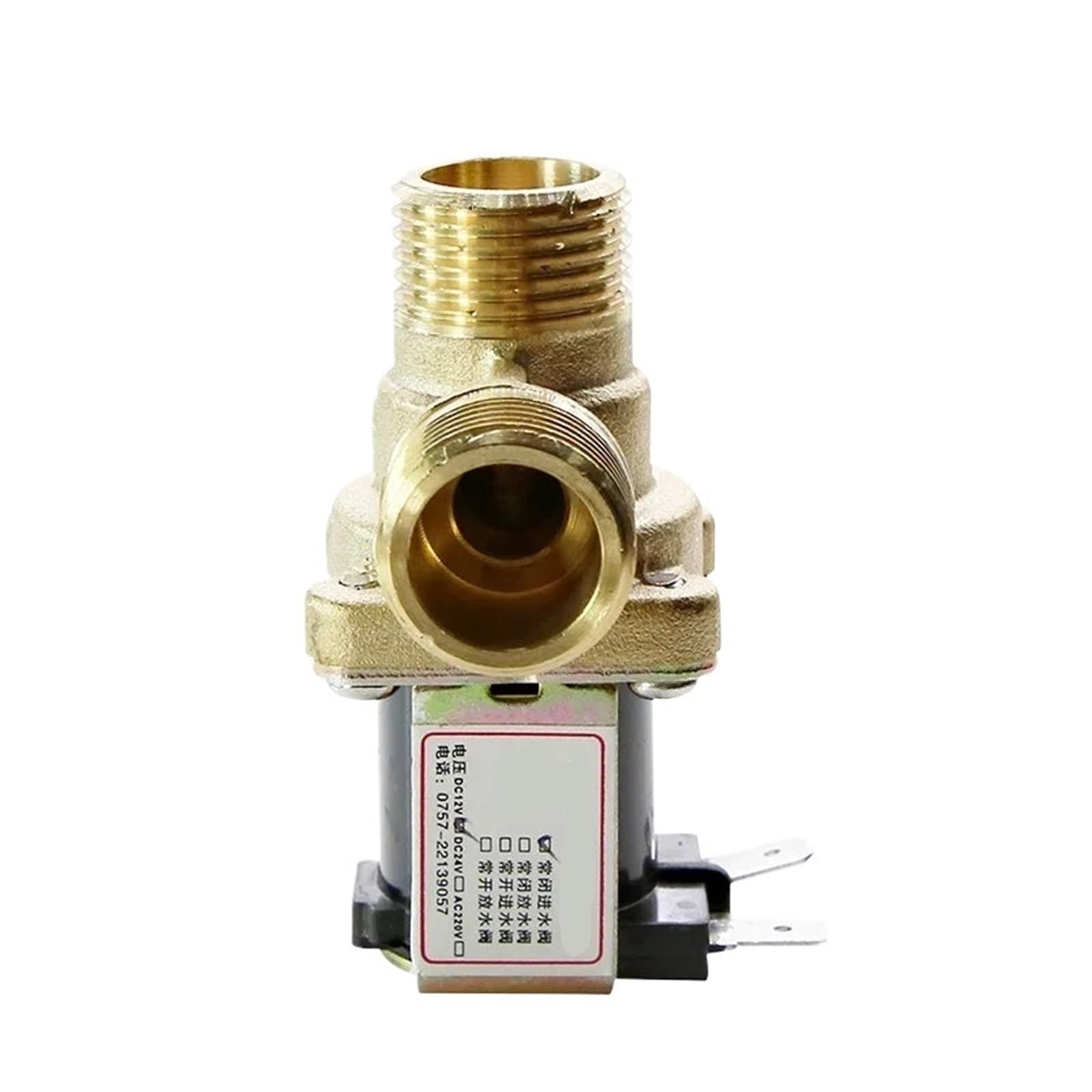 Jpvlcndj 1/2 Pc 2V 24V Ac 220V G'' Brass Electric Solenoid Valve For Solar Water Heater '' Normally Closed Water Inlet Switch(24V)