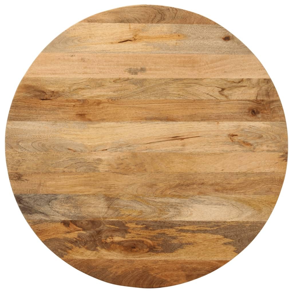 vidaXL Table Top, Dining Table Top for Home, Replacement Board for Side Table Dinner, Wooden Furniture Top, Round Solid Wood Mango