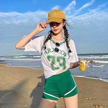 Amazon.co.jp: [D.IIZOO] オーバーTシャツ タンキニ3点セット 水着