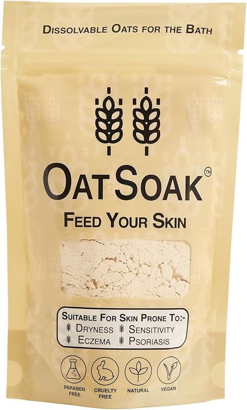 Bare Boutique OatSoak Aveia Coloidal para Banho, 100% Aveia Escocesa, Produção Artesanal no Reino Unido