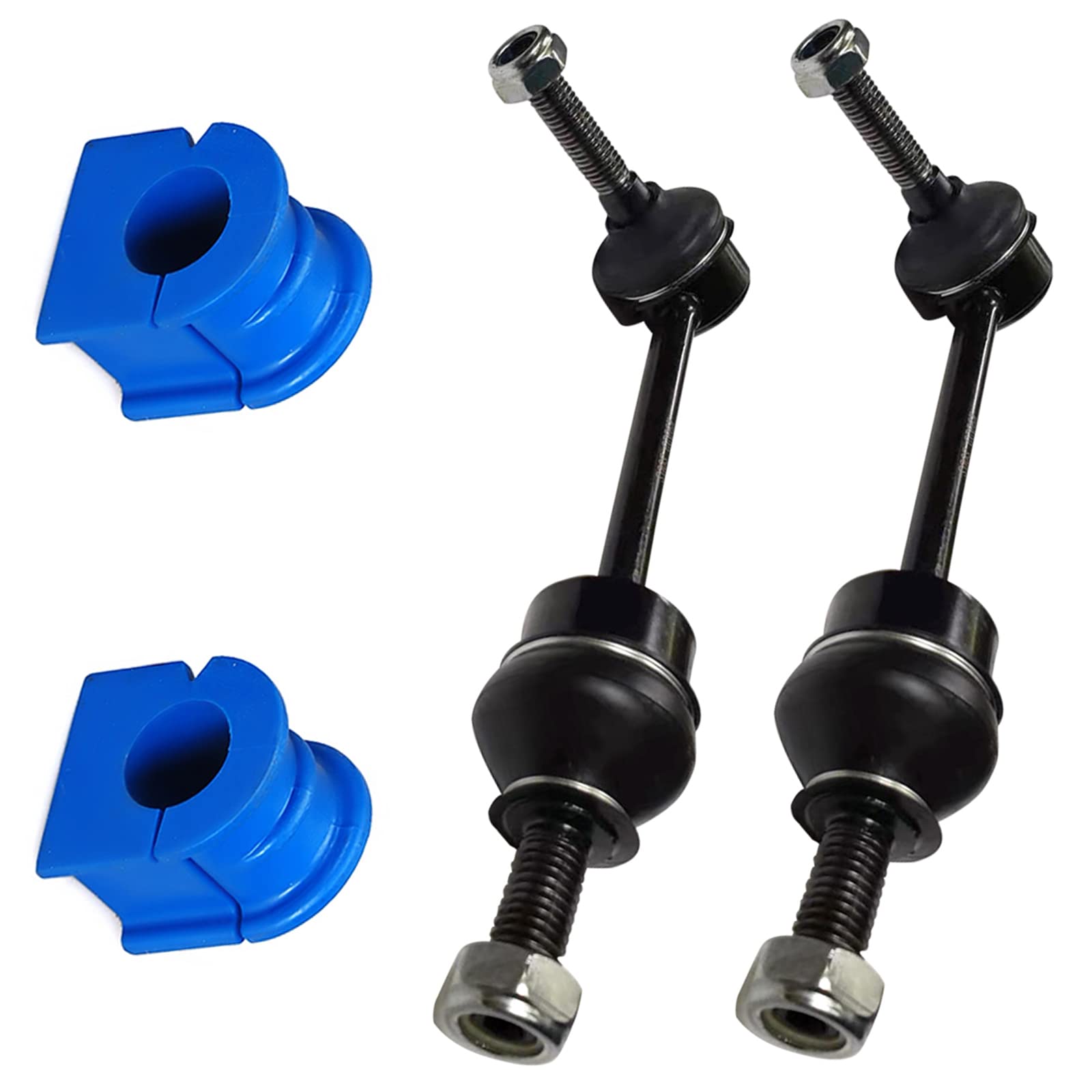 Front Sway Bar Link and Bushings Kit FITS 1998-2002 for Ford Crown Victoria for Lincoln Town Car for Mercury Grand Marquis, K8732 K8953 Front Suspension Stabilizer Bar Link & Bushings Kit- 4pc Set