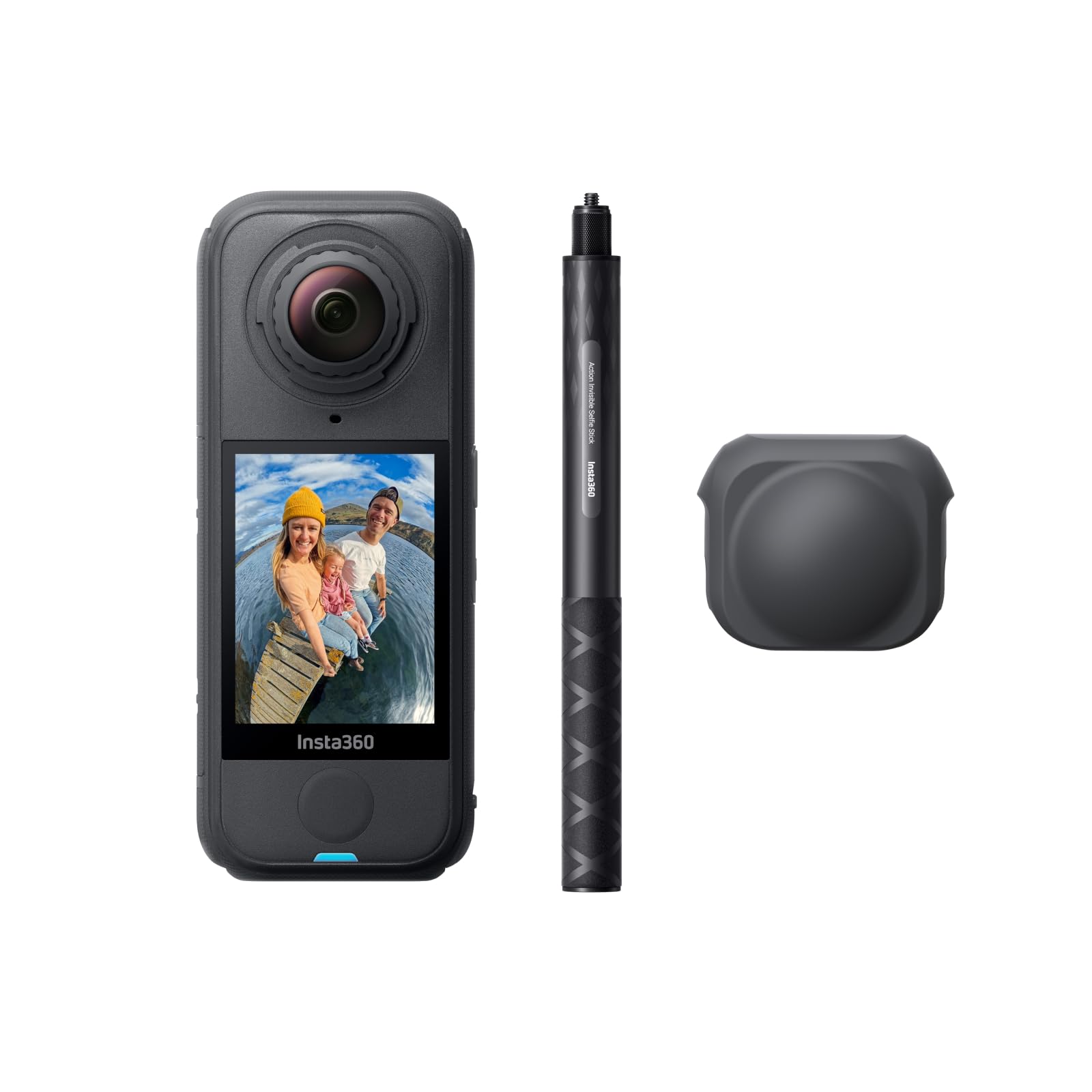 Insta360 X4 Air Snowboard Bundle - Waterproof & Light 165g 8K 360 Camera, Invisible Selfie Stick, Replaceable Lenses, Shoot First & Frame Later, Built-in Wind Guard, Stabilization, AI-Powered App