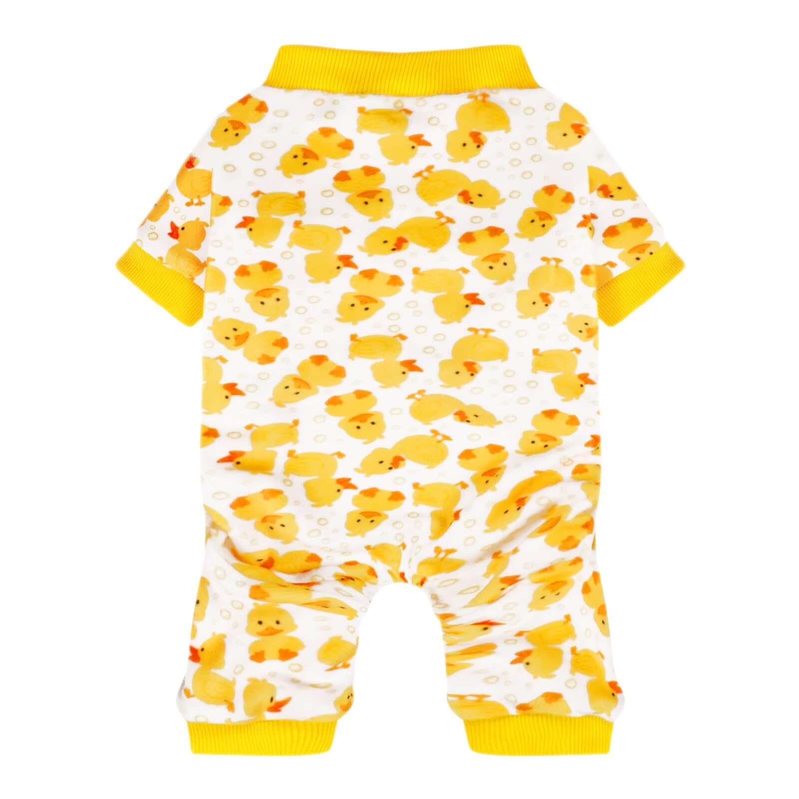 Paiaite Dog Pajamas Onesie: Comfortable Four-Legged Apparel for Small, Medium, & Large Dogs, Polyester Material for Comfort, Wrinkle Resistance, Moisture Wicking, Stretchiness Cartoon Duck XXL — image 1