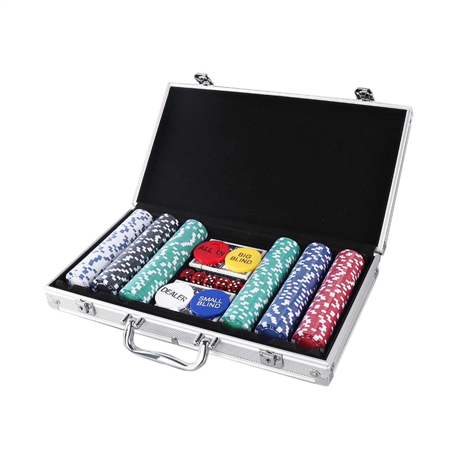 Set di Fiches da Poker Set da 200 Pezzi di Giochi da Tavolo | Fiche Poker per Lento e Giochi da Tavolo Bambini, principianti, casa, viaggi, feste, notti, vacanze e riunioni