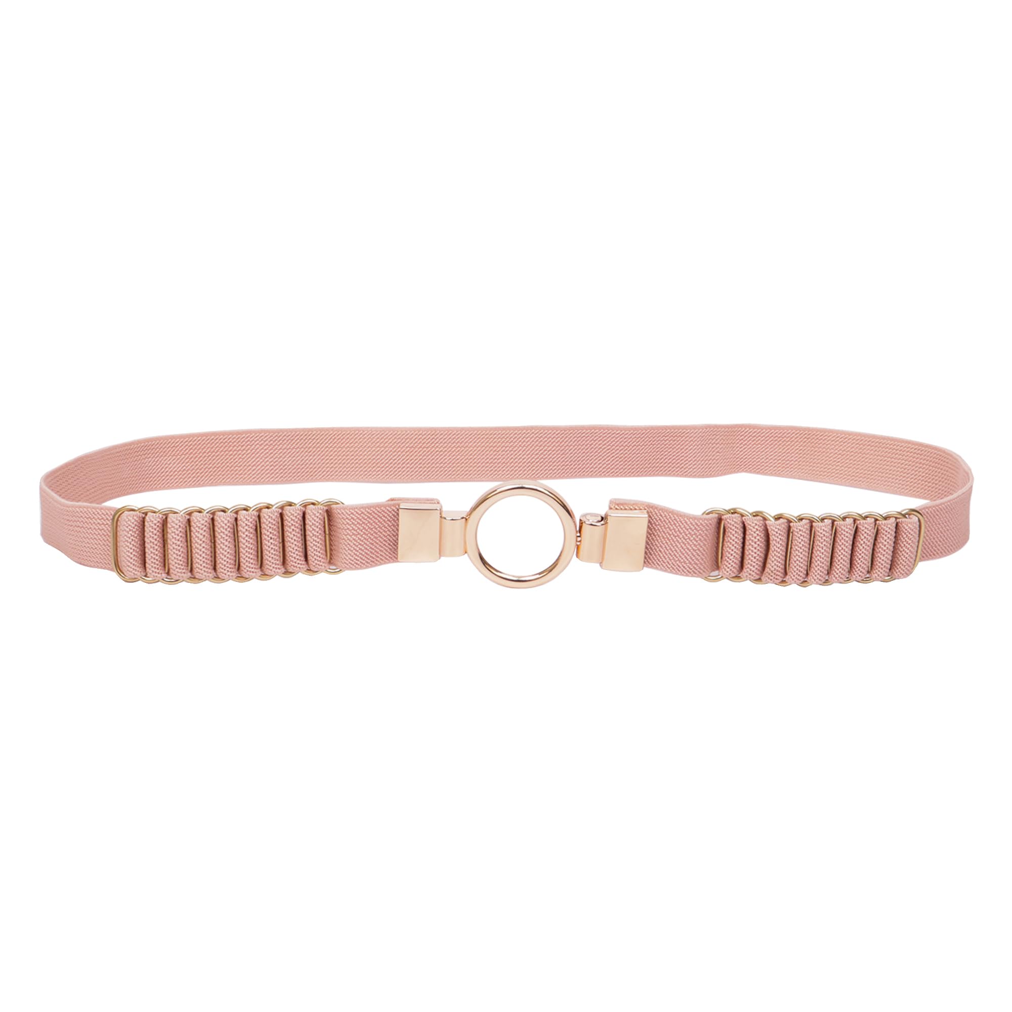 Waist Belt for Women Dresses O-Ring Design Slim Elastic Ladies Belt for Saree, Jeans Belt for Casual Fomal Party Fits On 30-40 Inches Waist Size (LD176)-image-8