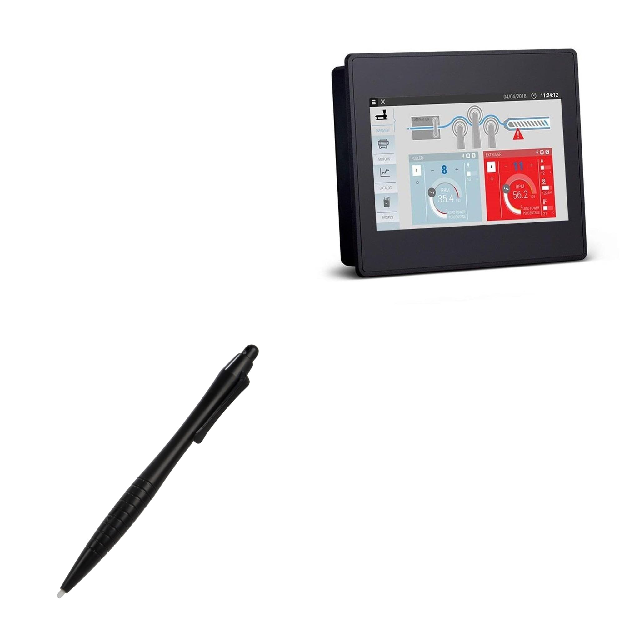 BoxWave Stylus Pen Compatible with Exor eSMART04M (4.3 in) - DirectTip Resistive Stylus, DirectTip Resistive Stylus - Jet Black