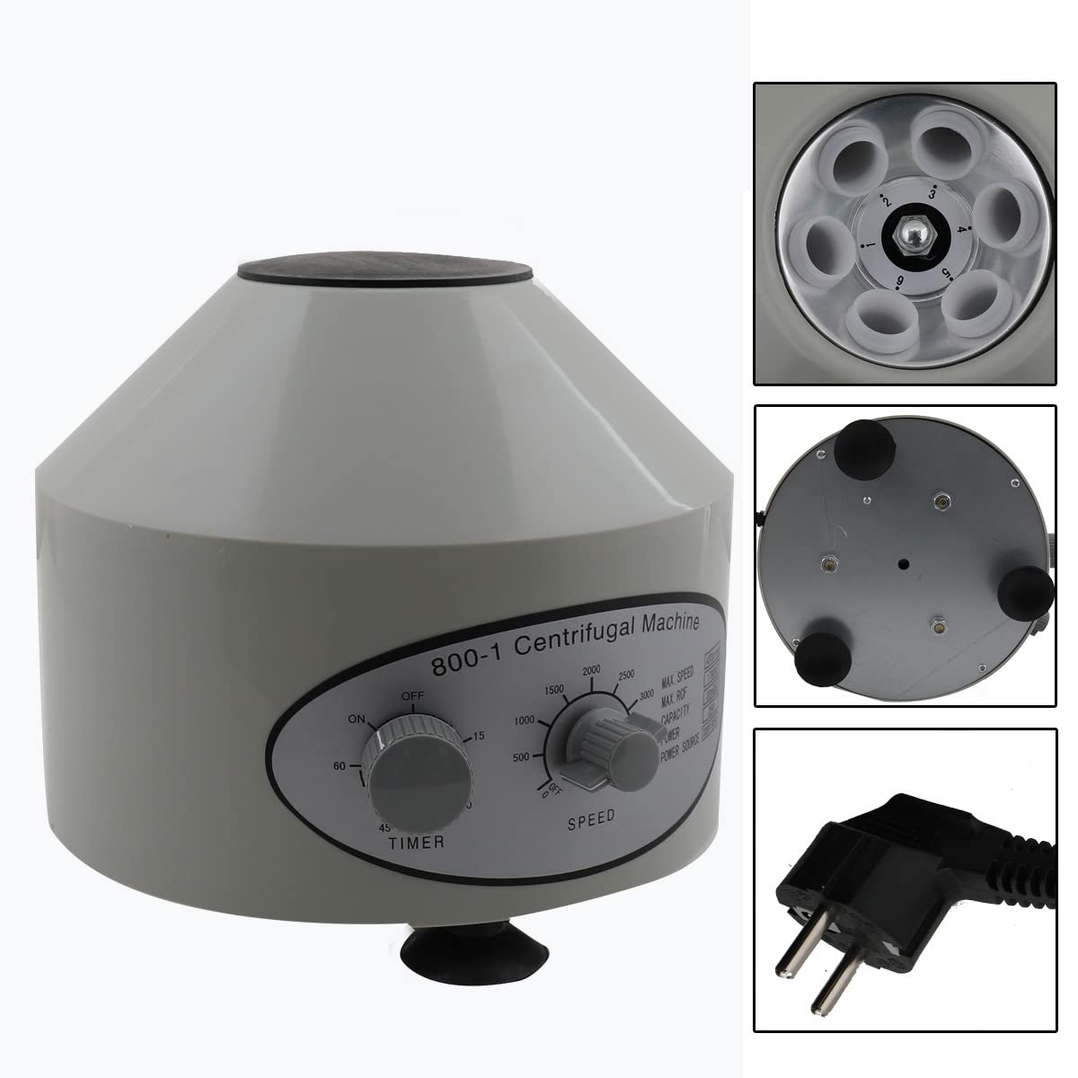 Centrifugeuse laboratoire centrifugeuse centrifugeuse de table centrifugeuse de laboratoire 20 mlx6, 0-4000 tr/min Petites centrifugeuses électriques de table pour la recherche scientifique