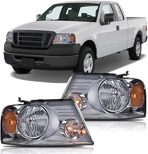 Miniatura 2 de G-PLUS Conjunto de faros delanteros, compatible con Ford F150 2004-2008Lincoln Mark LT 2004-2008 (no compatible con modelos de camas F150