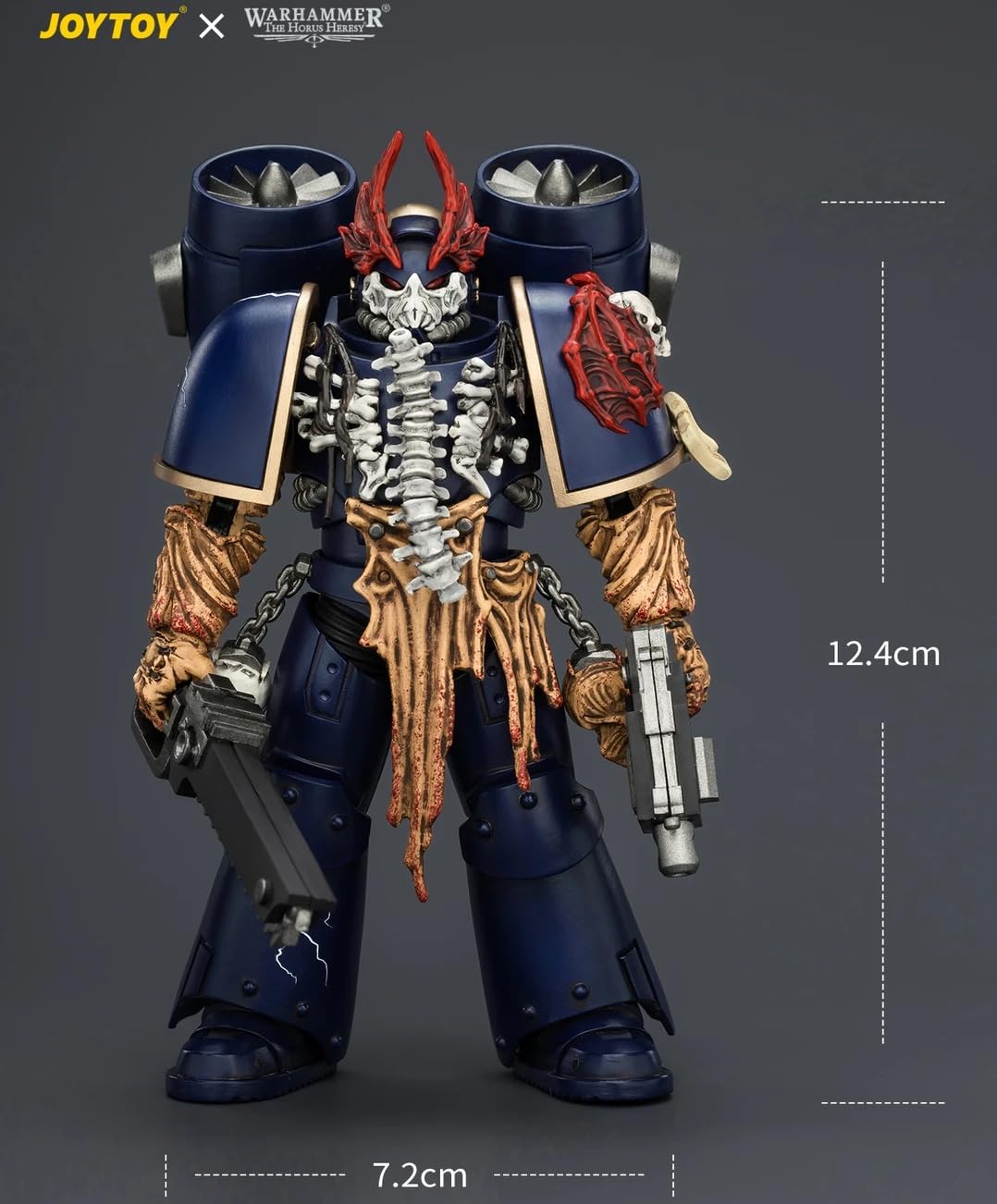 JOYTOY Warhammer 40K Actionfiguren im Maßstab 1/18 Night Lords Night Raptor 2, 12 cm (4,88 Zoll), mit Displayständer für Artefakte, Schreibtischdekoration und Geschenk