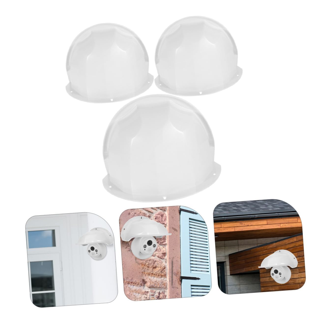 ORFOFE 3pcs Boîtier de Caméra de Sécurité Extérieure Boîte de Protection pour Caméra Étanche Étui Abs Résistant aux Intempéries Intérieur et Extérieur