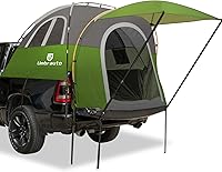Vista 12 de Umbrauto Tienda de campaña para cama de camioneta con toldo: 6.4-6.7 pies PU3000mm impermeable Tiendas de campaña para camioneta con puerta trasera