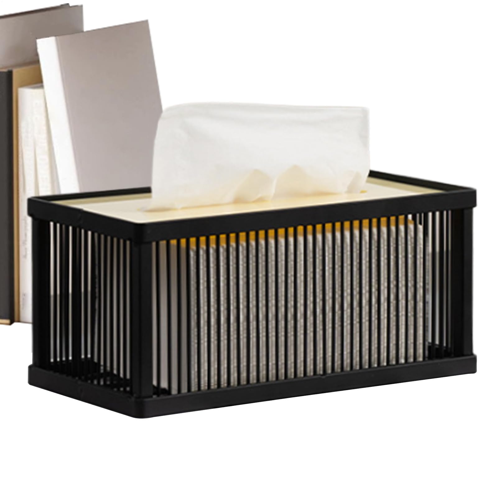 Range-mouchoirs facial paper holder moderne en fer et acrylique