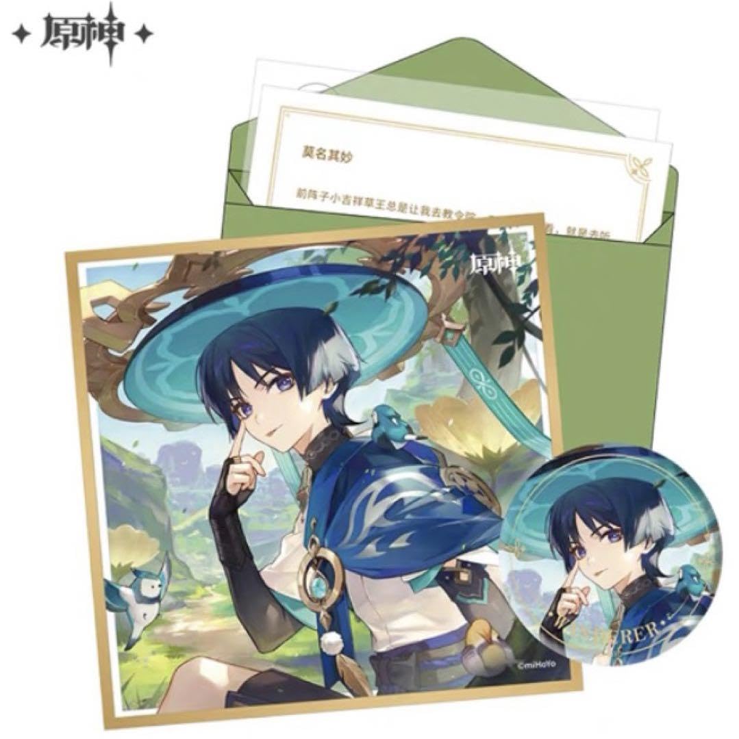 原神 放浪者 缶バッジ 命定 アクリル色紙 Amazon.co.jp: 原神 スカラマシュ 放浪者 缶バッジ 色紙 命定の