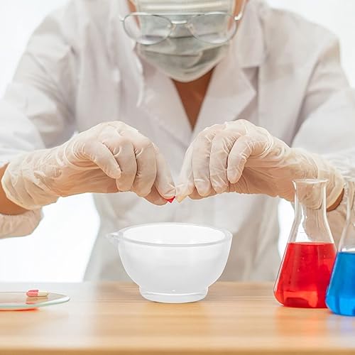 Miniatura 5 de Healifty 1 juego de cuenco de mortero y morteros de vidrio, trituradora de píldoras, herramientas de molienda portátil, ajo, pimienta, condimento,