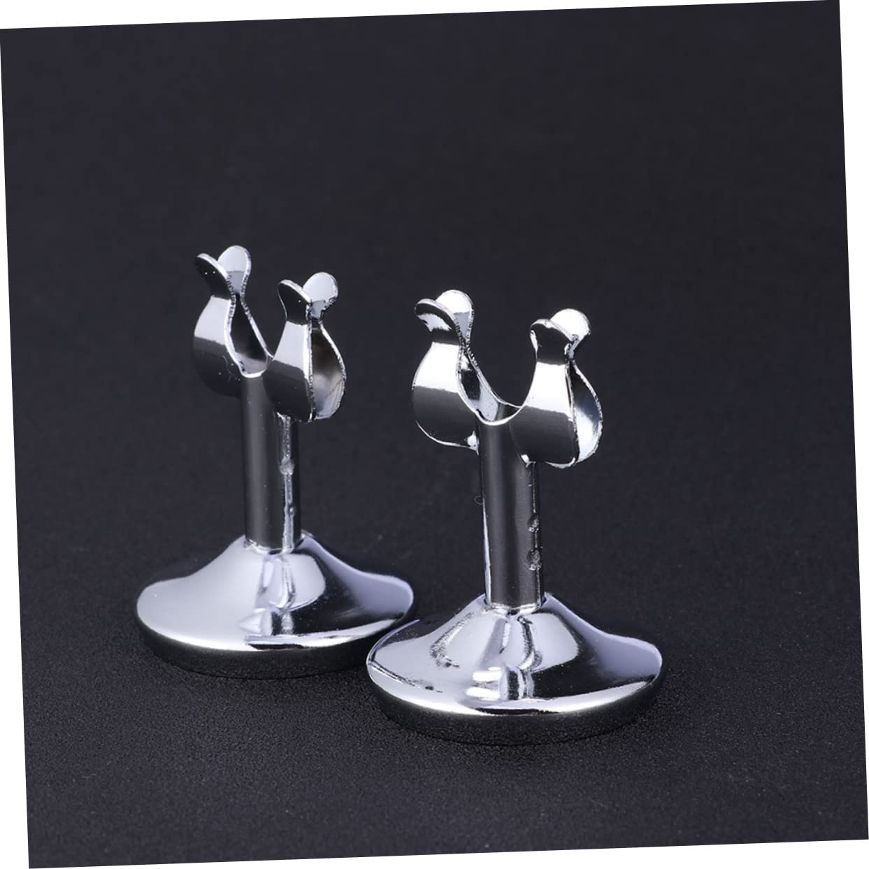 MAGICLULU 10piezas Portanúmeros De Mesa y Tarjeteros Inoxidable Elegante Resistente Multifunción Para Eventos