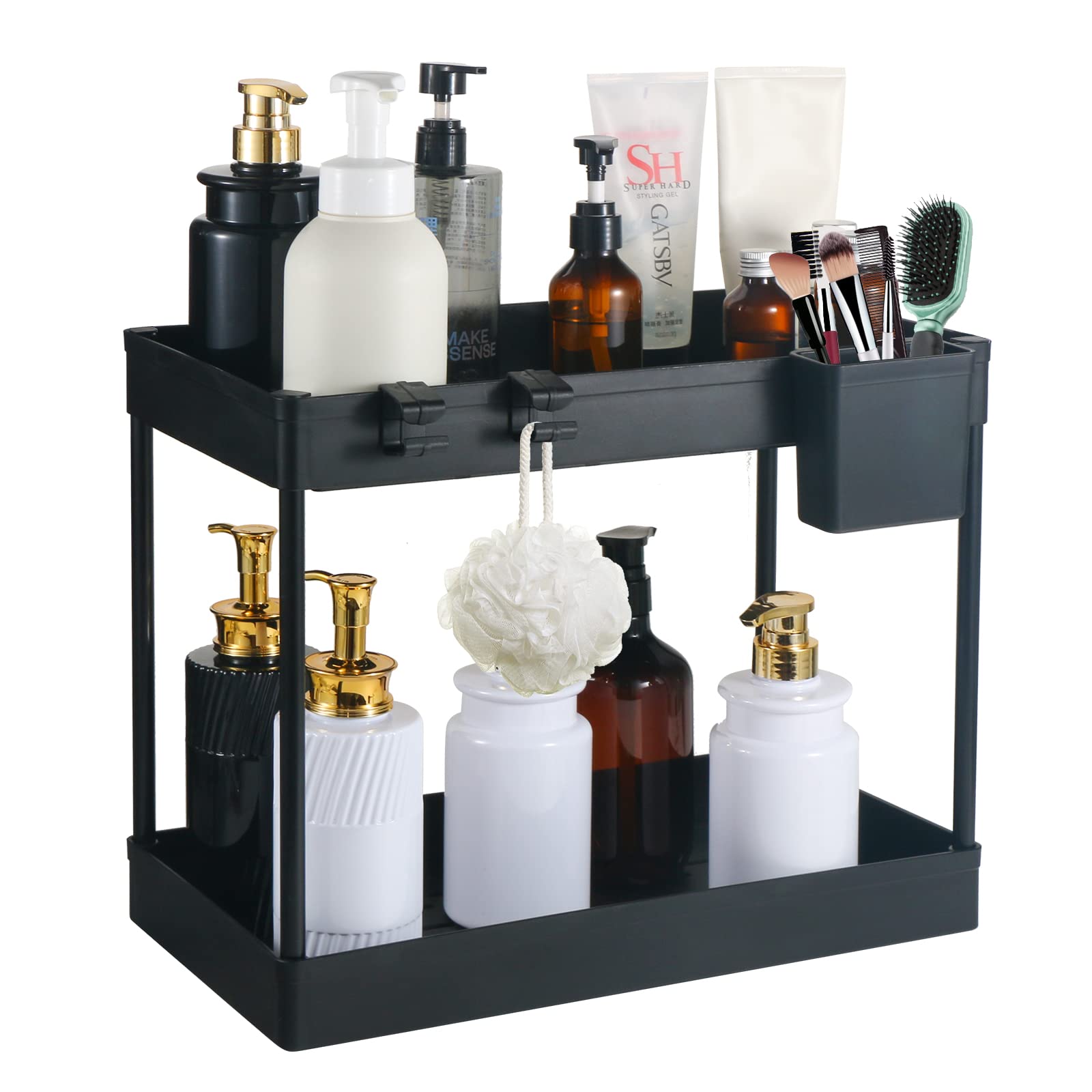 Under Sink Organizer,2 Tier Under Sink Storage Organizer,Kinchen