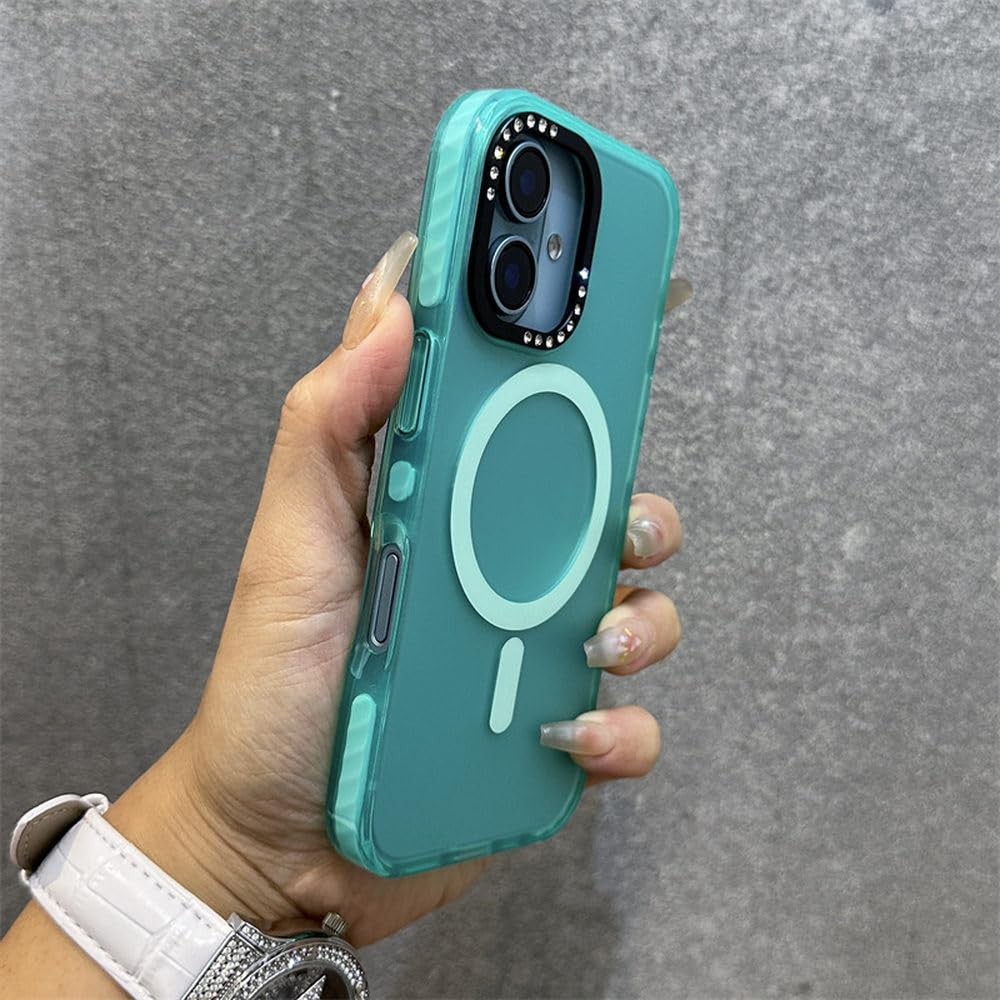Coque iPhone 15 Pro givrée anti-traces à dégradé laser fluorescent - 5