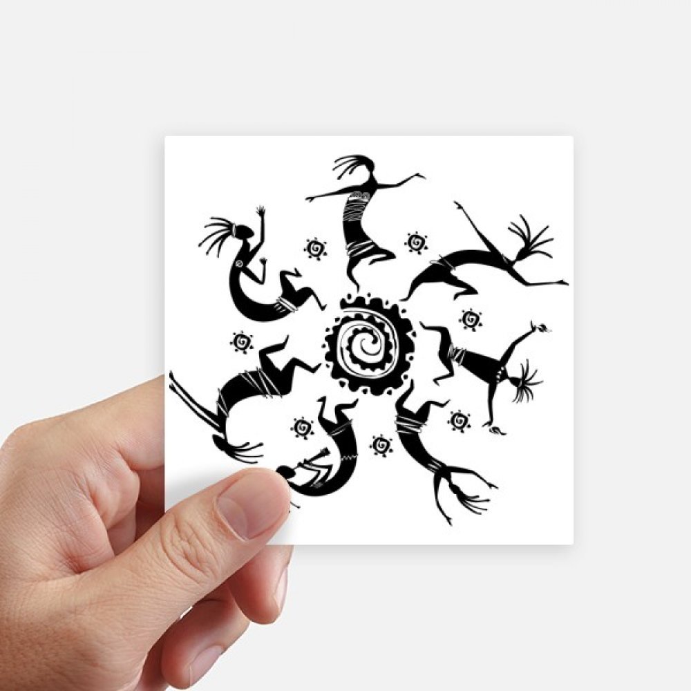 Autocollant carré Mexique pour personnaliser valise et ordinateur portable lot de 8 stickers