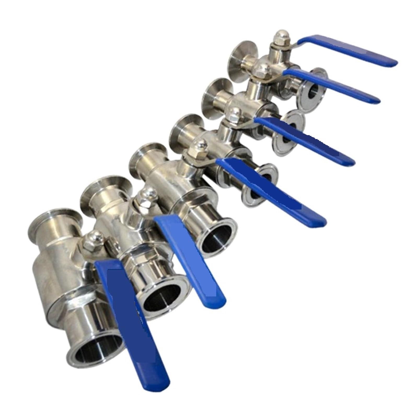 Válvula de Bola Tri Abrazadera De Válvula De Bola De Puerto Completo, Virola, Acero Inoxidable For Agua, Aceite, Aire, Gas(76mm)