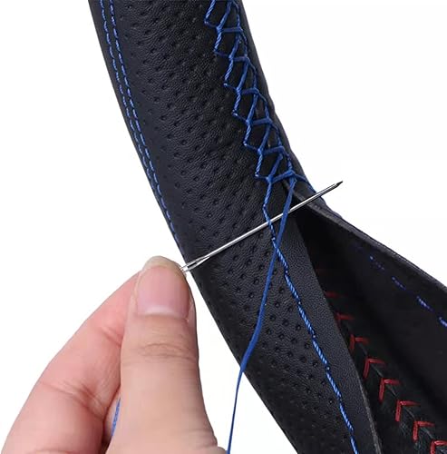 Miniatura 6 de Cubierta de volante de coche cosida a mano, apta para SsangYong Korando 2012 2013 2014 2015 2011