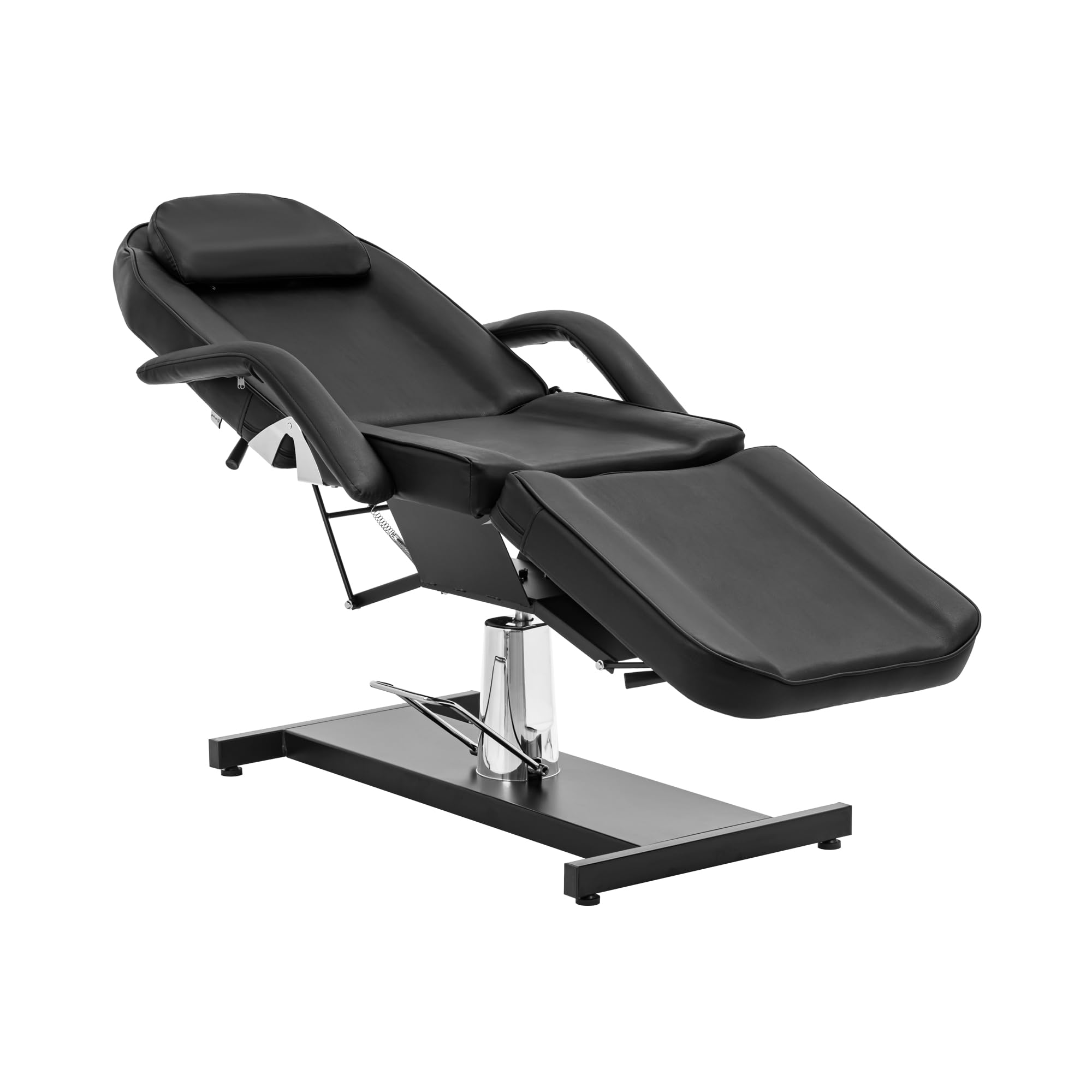 physa Lettino estetista 180 x 58 x 67-78 cm 200 kg Nero Lettini massaggi Poltrona tattoo