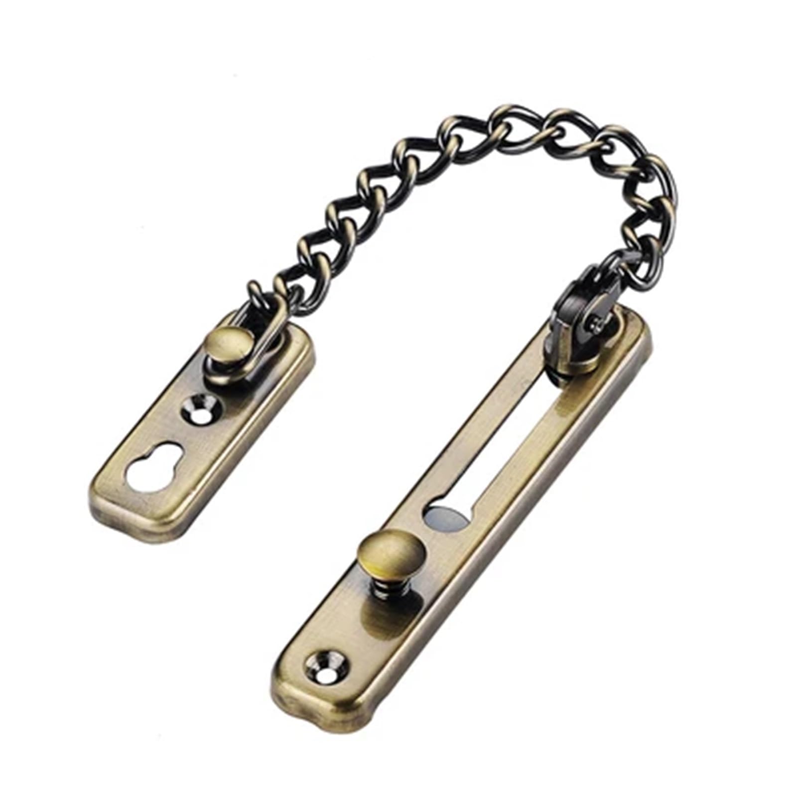 304 Stainless Steel Chain Door Latch Silver Bronze Gold Black Lock Security Hardware for Door(Green Bronze)