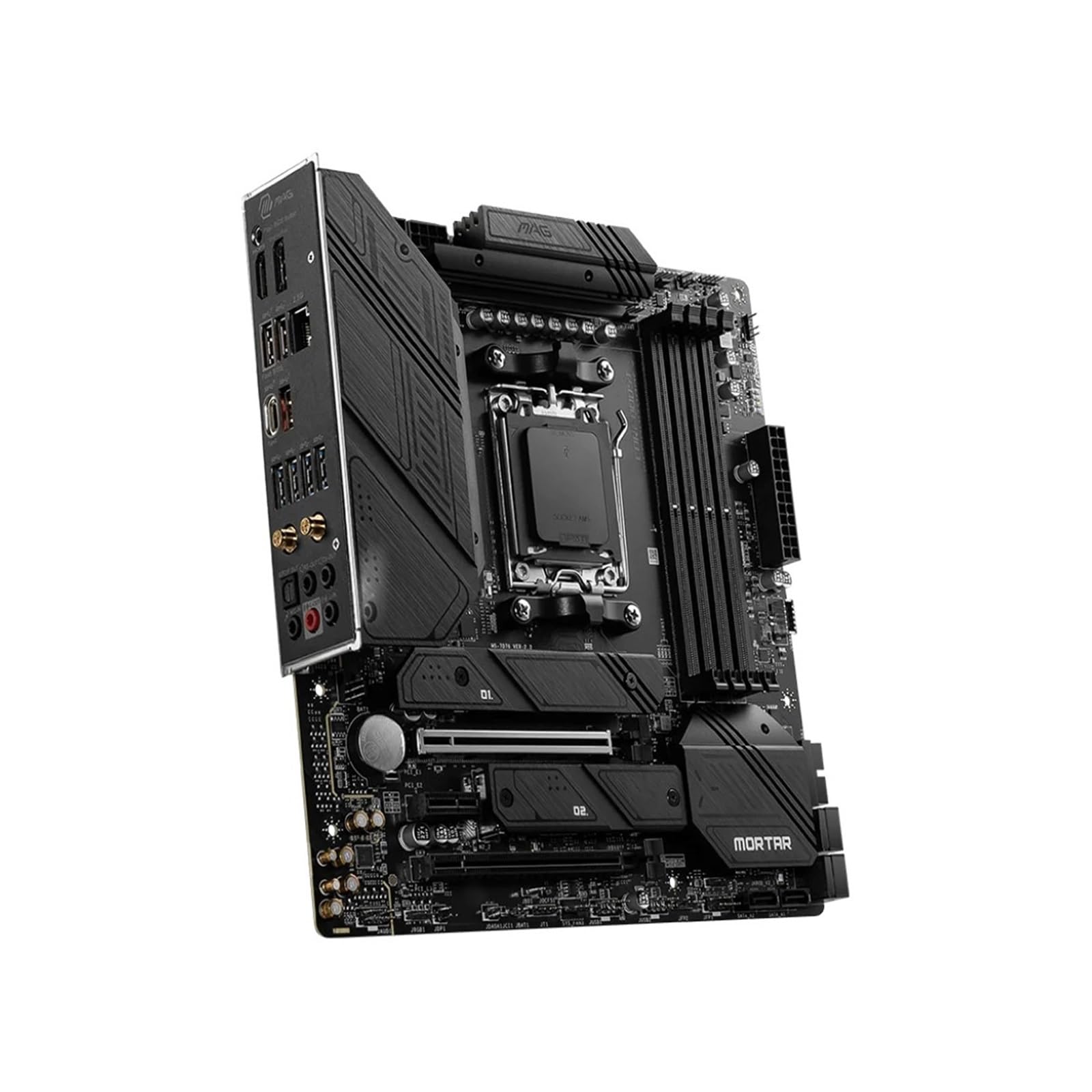 Placa Madre Placa Base Fit For MSI mag B650M MORTERO WiFi Compatible con B650 AM5 Ryzen 7 7800X3D 5 7600X 8600G 9 7950X3D CPU DDR5 M.2 mATX