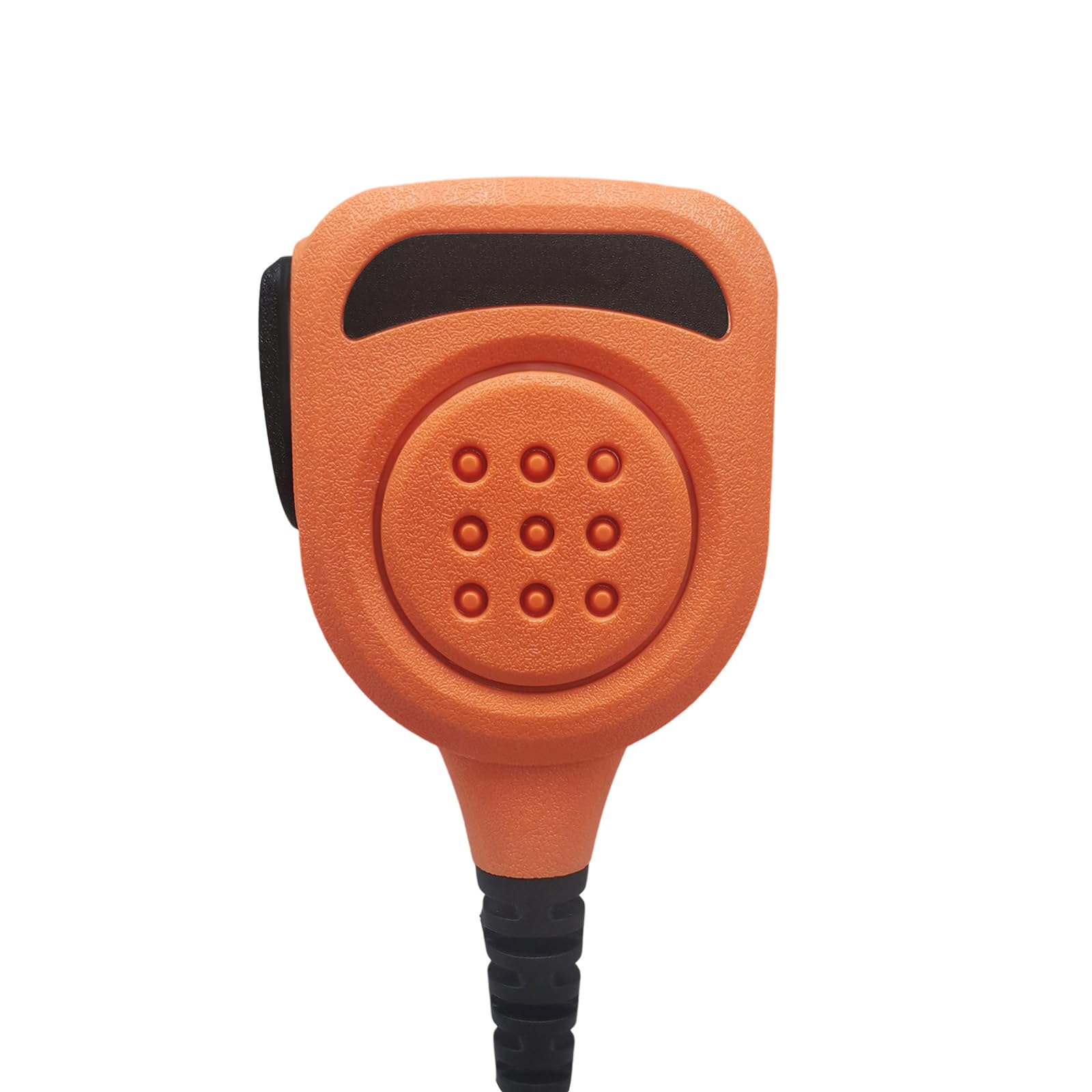 Micrófono de mano con solapa de hombro con conector de audio de 3,5 mm Walkie Talkie manos libres Mikes para Motorola APX 900 6000 8000 XPR 7550 6550 7350 (naranja, IP65 impermeable)