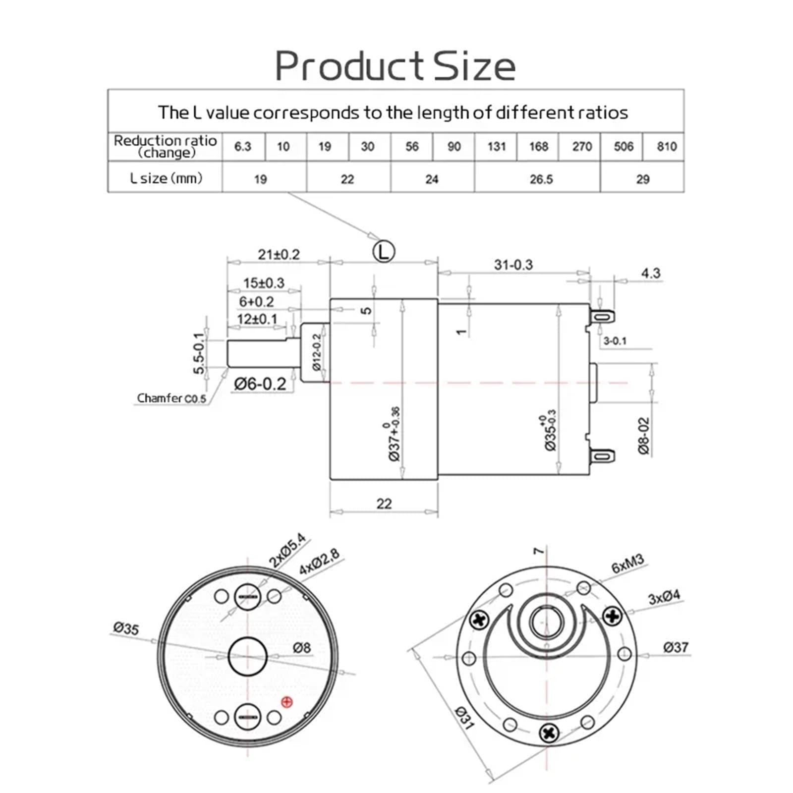 Dc Motor,12v Motor JGB37 3530 12 V 24 DC-Getriebemotor, Ganzmetallgehäuse, 2,5 U/min – 1600, Getriebemotor mit hohem Drehmoment und Exzenterwelle(Single Motor,1600RPM_12V)