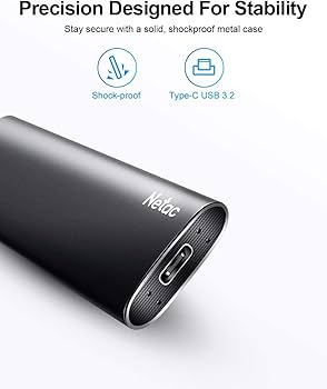 Amazon.com: Netac 2TB Portable SSD USB 3.2 Gen 2 (10 Gbps