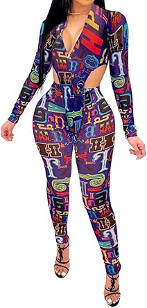 Two piece jumpsuit long sleeve Clearance